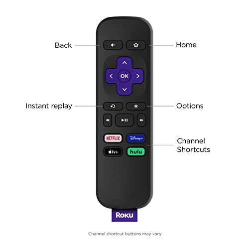 Roku Express | HD Roku Streaming Device with Simple Remote (no TV controls), Free & Live TV