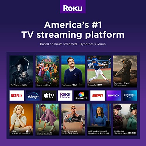 Roku Express | HD Roku Streaming Device with Simple Remote (no TV controls), Free & Live TV