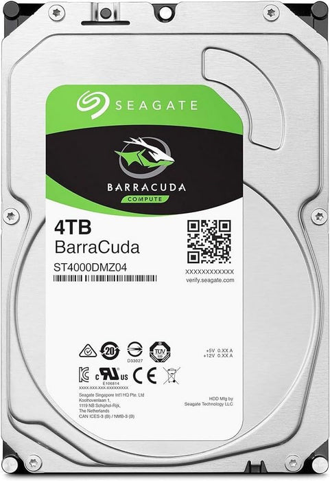 Seagate BarraCuda 4TB Internal Hard Drive HDD – 3.5 Inch Sata 6 Gb/s 5400 RPM 256MB Cache For Computer Desktop PC – Frustration Free Packaging ST4000DMZ04/DM004