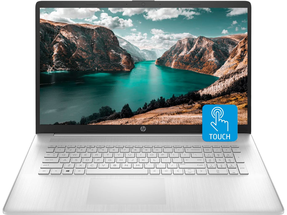 HP 17 Laptop, 17.3" HD+ Touchscreen, Intel Core i7-1255U Processor, 32GB RAM, 2TB SSD, Webcam, HDMI, Backlit Keyboard, Wi-Fi, Windows 11 Home, Silver