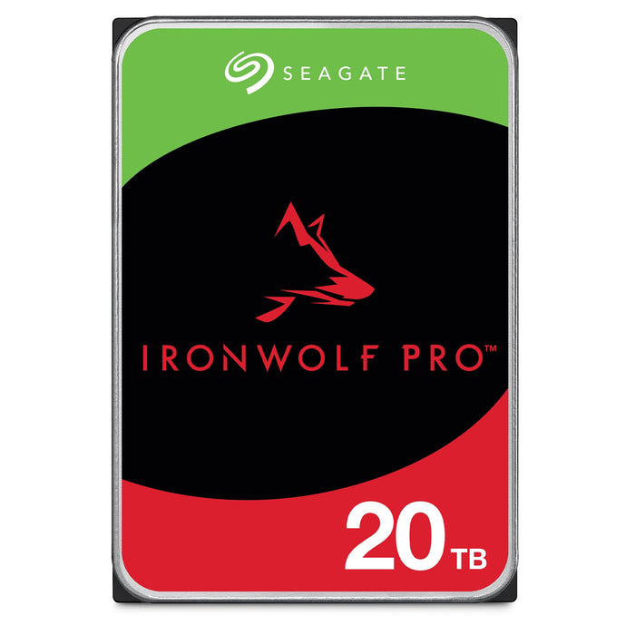 Seagate IronWolf Pro, 20TB NAS Internal HDD –CMR 3.5 Inch SATA 6 Gb/s, 7,200 RPM, 256MB Cache for RAID Network Attached Storage, Rescue Services (ST20000NEZ00/000)