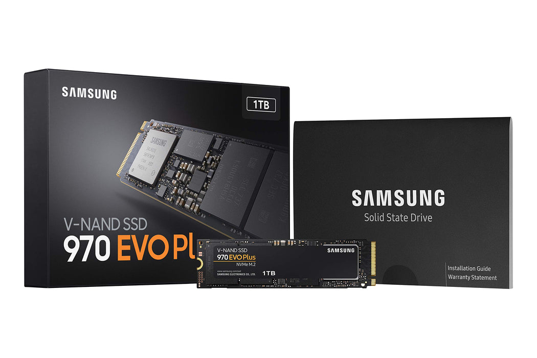 SAMSUNG 970 EVO Plus SSD 1TB NVMe M.2 Internal Solid State Hard Drive, V-NAND Technology, Storage and Memory Expansion for Gaming, Graphics w/Heat Control, Max Speed, MZ-V7S1T0B/AM