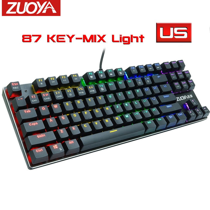 Wired Mechanical Keyboard with LED Backlight Anti-Ghosting Black Blue Red Switch  USB  Gaming Keyboard Russian/English for Gamer