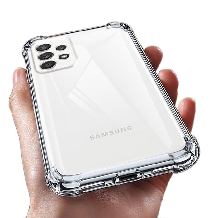 Clear Shockproof Case For Samsung Galaxy A52 A32 A72 A12 A02 A21S A51 A71 A41 A31 A70 A50 S9 S10 S20 FE S21 S22 Plus Ultra Cover