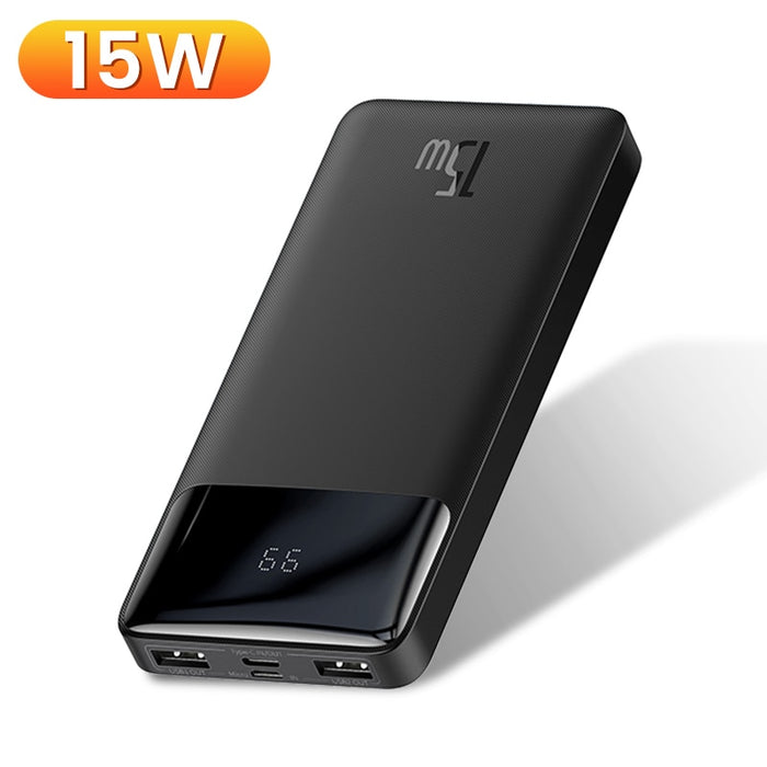 Baseus Power Bank 20000mAh Portable Charger Powerbank 10000mAh External Battery PD 20W Fast Charging For iPhone Xiaomi PowerBank