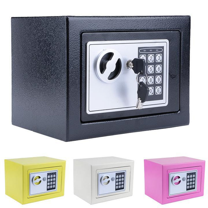 Digital Electronic Fireproof Wall-Anchoring Safe Deposit Box Strongbox for Money Jewelry Cash Batteries Home Office Storages