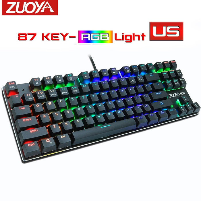 Wired Mechanical Keyboard with LED Backlight Anti-Ghosting Black Blue Red Switch  USB  Gaming Keyboard Russian/English for Gamer