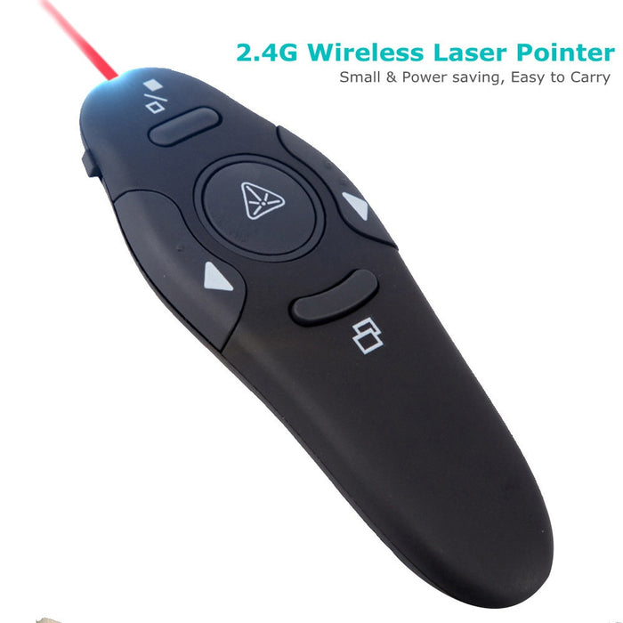 USB Wireless Presenter Red Laser Pointer PPT Remote Control Pointer Pen for PowerPoint Presentation Teaching