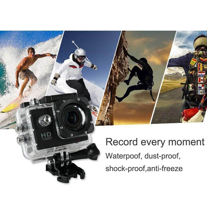 HD 1080P Sports Action Waterproof Diving Recording Camera Full HD Cam Extreme Exercise Video Recorder Camcorder Digital Camera