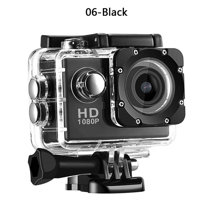 HD 1080P Sports Action Waterproof Diving Recording Camera Full HD Cam Extreme Exercise Video Recorder Camcorder Digital Camera