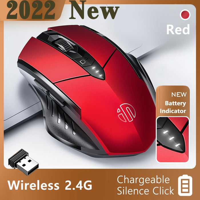 2022 Wireless 2.4 GHz Ergonomic Mice Mouse 1600 DPI USB Receiver Optical Bluetooth-Compatible 3.0 5.0 Computer Gaming Mute Mouse