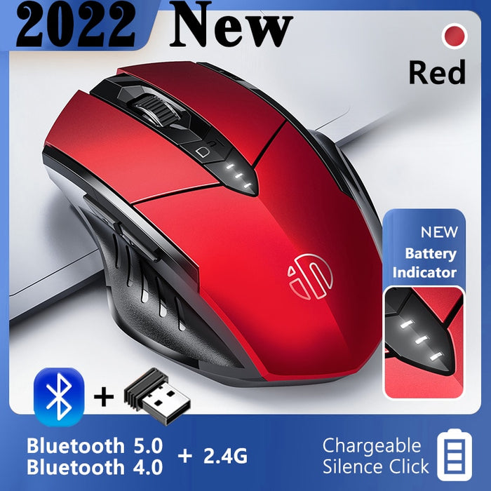 2022 Wireless 2.4 GHz Ergonomic Mice Mouse 1600 DPI USB Receiver Optical Bluetooth-Compatible 3.0 5.0 Computer Gaming Mute Mouse