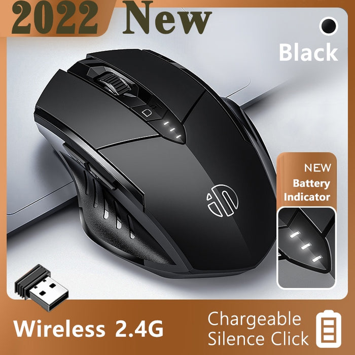 2022 Wireless 2.4 GHz Ergonomic Mice Mouse 1600 DPI USB Receiver Optical Bluetooth-Compatible 3.0 5.0 Computer Gaming Mute Mouse