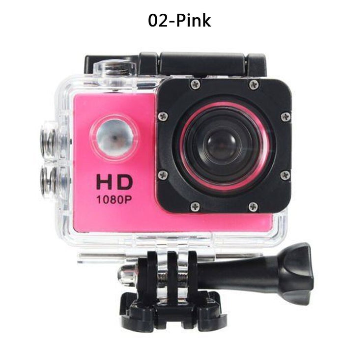 HD 1080P Sports Action Waterproof Diving Recording Camera Full HD Cam Extreme Exercise Video Recorder Camcorder Digital Camera